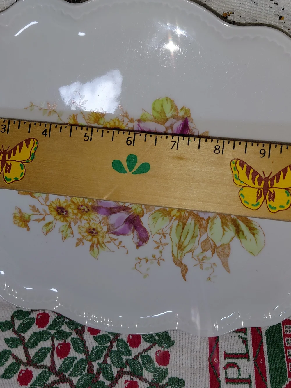 Antique Floral Dressing Table Tray